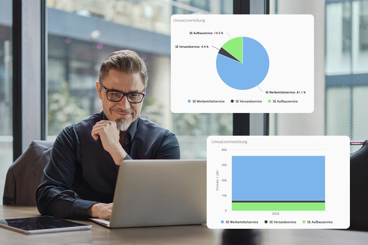 A gentleman looks at the analysis of ExpoCloud