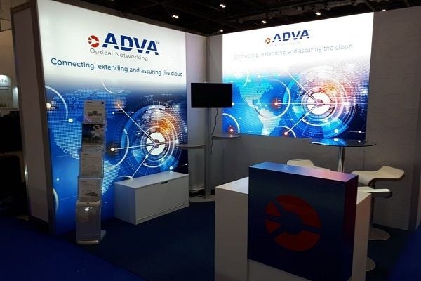 Adva optical LED Messestand 