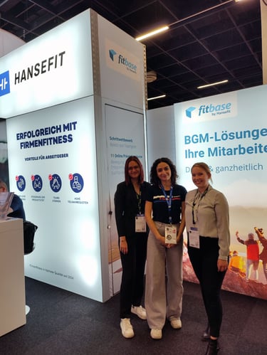 Personal exchange at the Hansefit booth