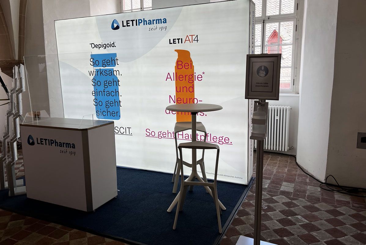 Messestand LETI Pharma