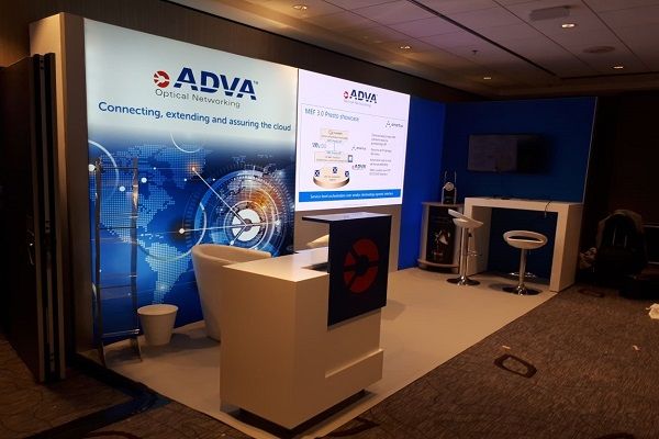 Adva optical LED Messestand 