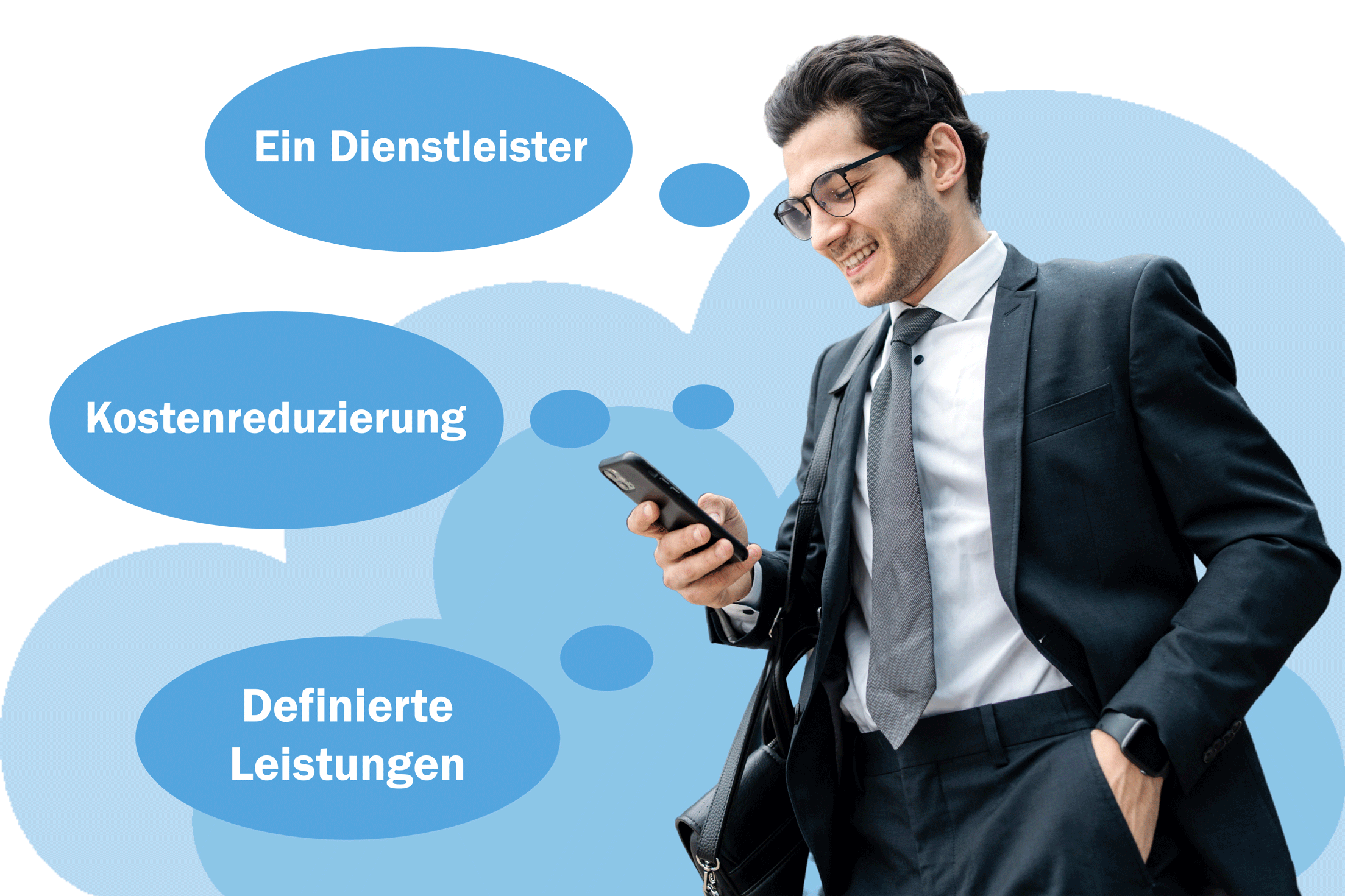 Happy businessman